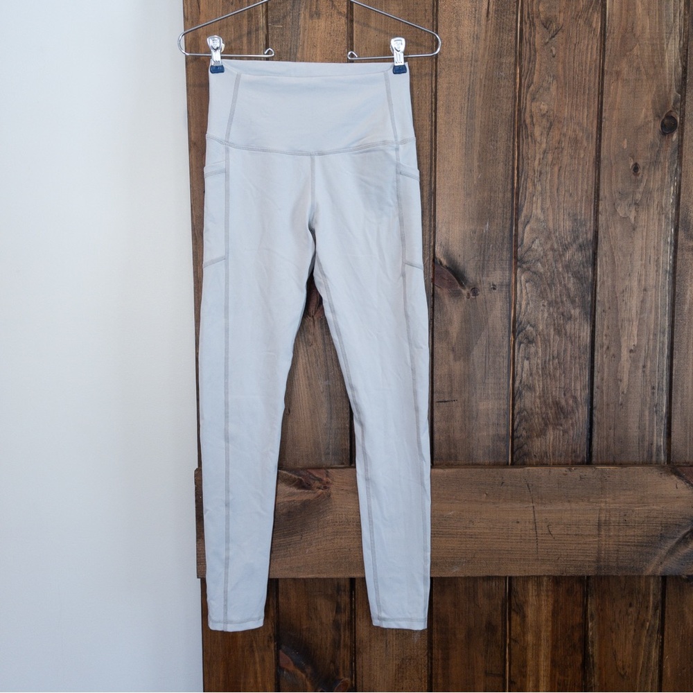 Buff Bunny Luna Leggings Silver Gray Size Small Athleisure Workout Gym